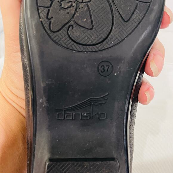 Dansko Slip On Comfort Shoes Womens EU 37 US 7 Cheetah Cat Black Metallic Loafer - Picture 5 of 13
